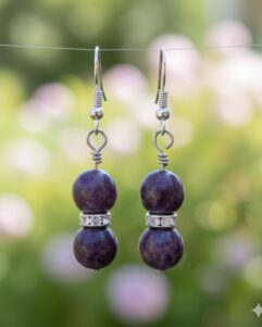 Amethyst  Gemstone Earrings