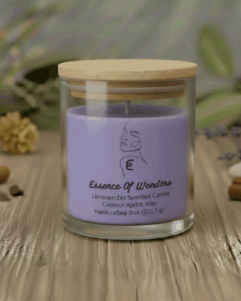 Lavender scented candle