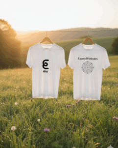 Logo white and black t- shirt