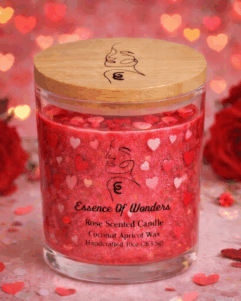 Valentine's Rose Scented Candle