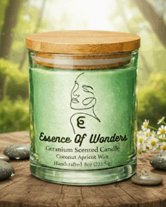 Geranium Scented Candle